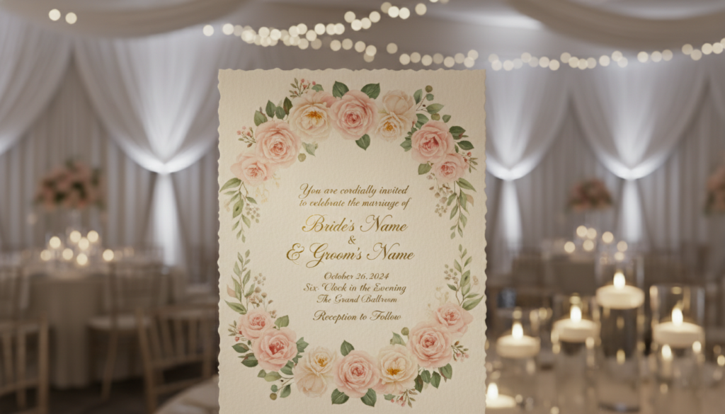 elegant wedding invitation wording