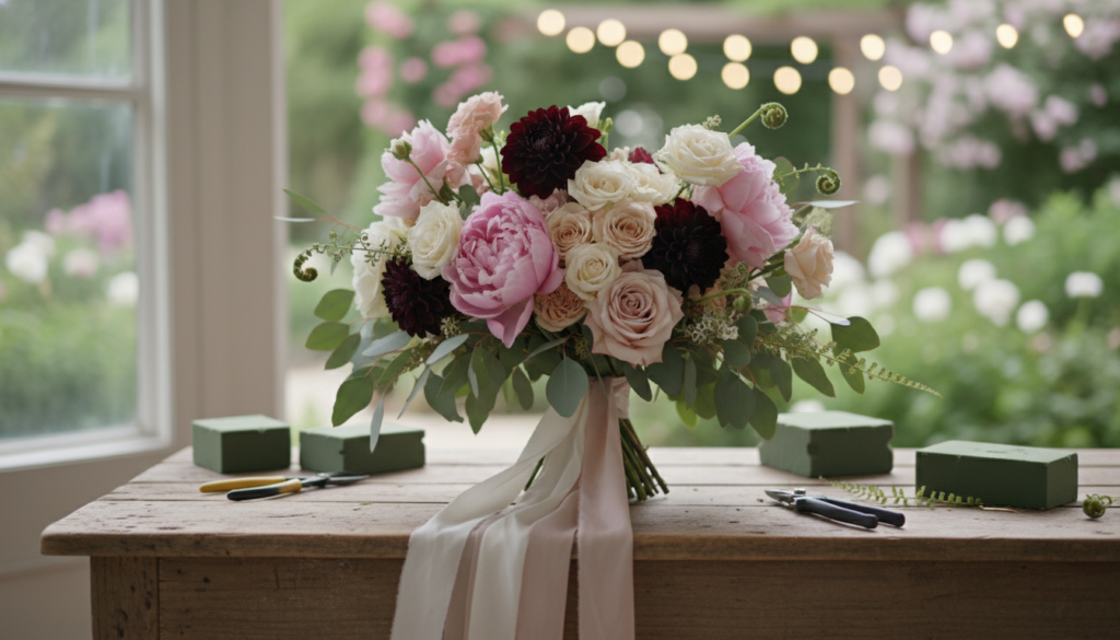 flower arranging tips for a beautiful bridal bouquet