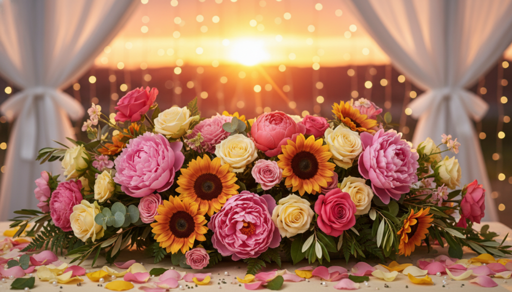 vibrant floral symbolism for weddings