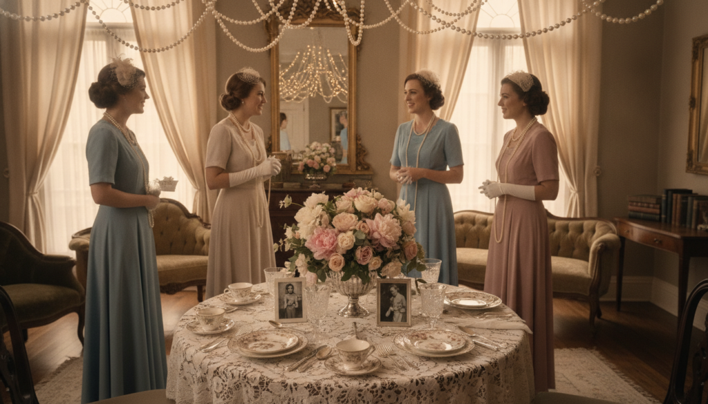 vintage bridal shower themes