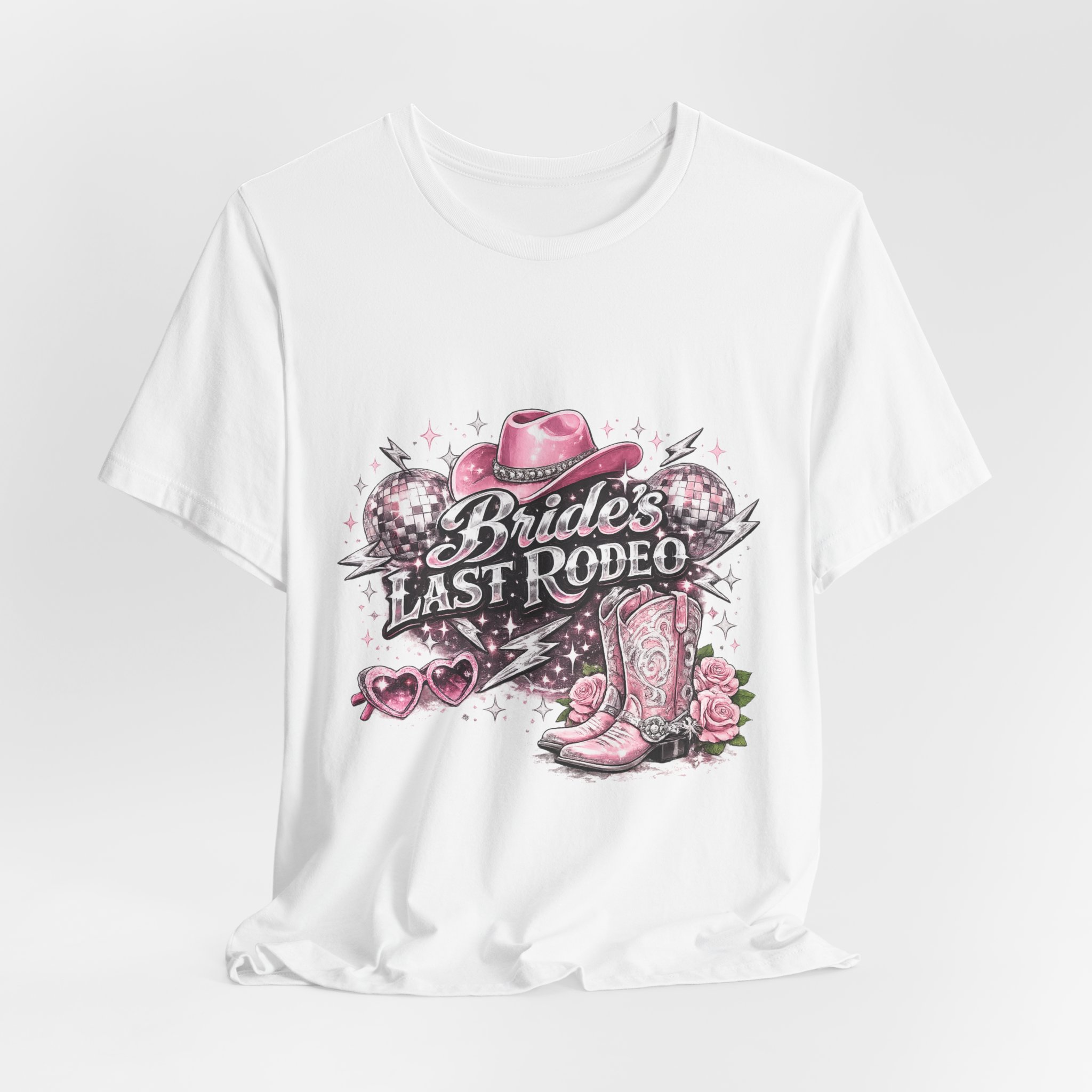 Brides Last Rodeo Tee — Bachelorette Cowboy Boot & Hat Party Shirt - Image 4