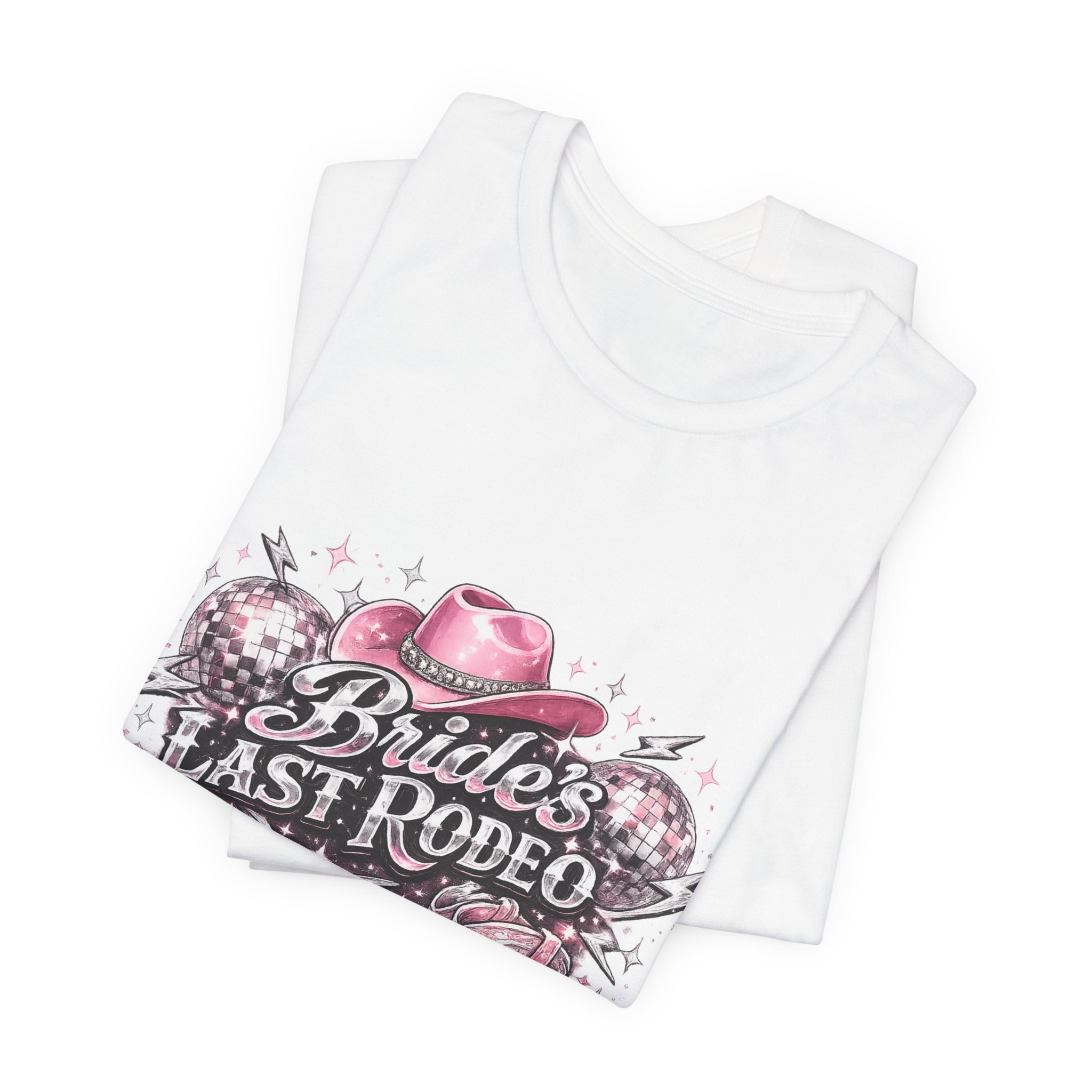 Brides Last Rodeo Tee — Bachelorette Cowboy Boot & Hat Party Shirt - Image 3