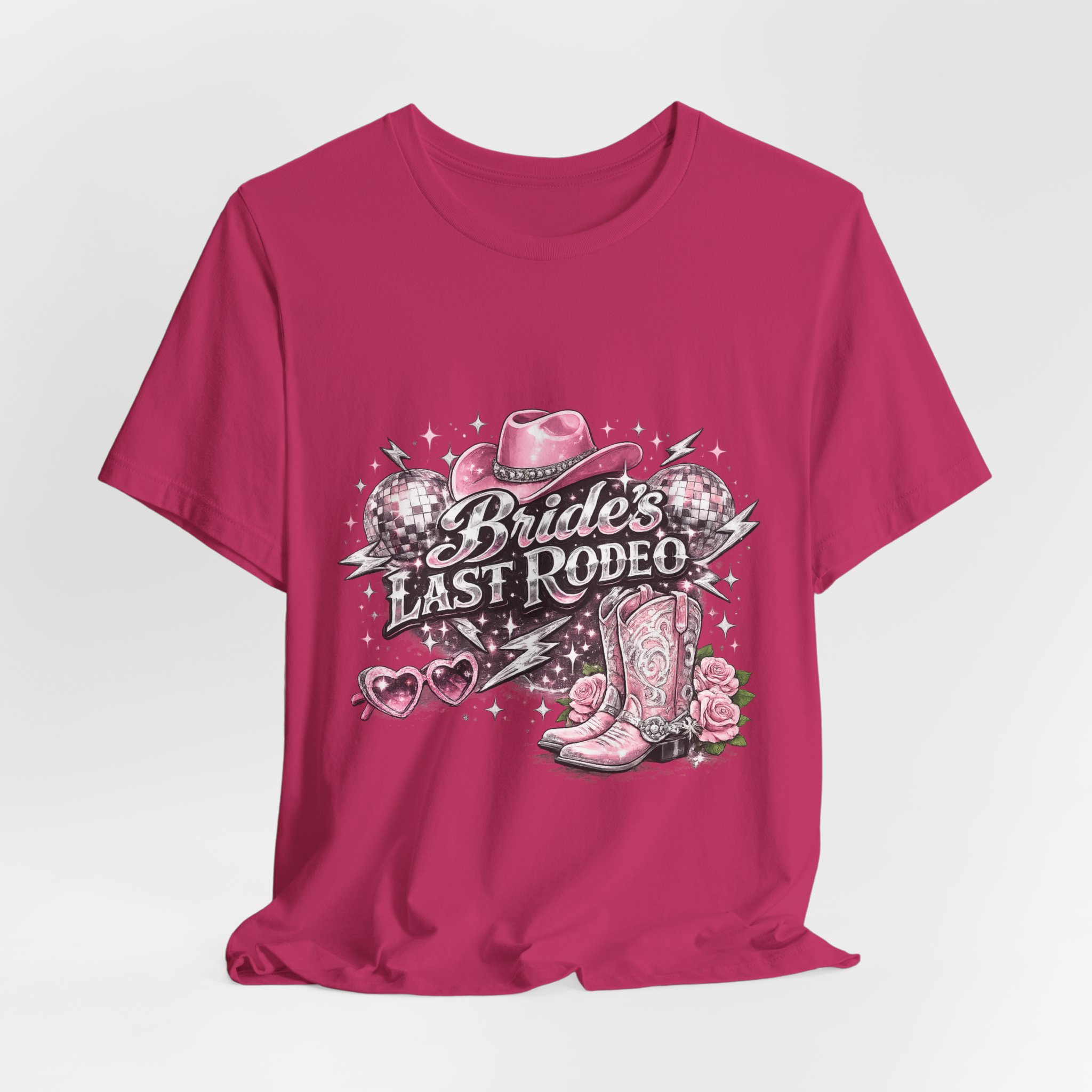 Brides Last Rodeo Tee — Bachelorette Cowboy Boot & Hat Party Shirt - Image 44